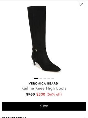 Veronica Beard Size 8 Wide Suede Boots
